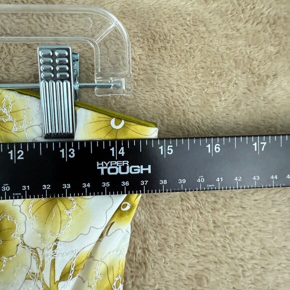 Moda International Dress Women 4 White Green Floral Empire Strapless Midi Spring - Picture 12 of 16